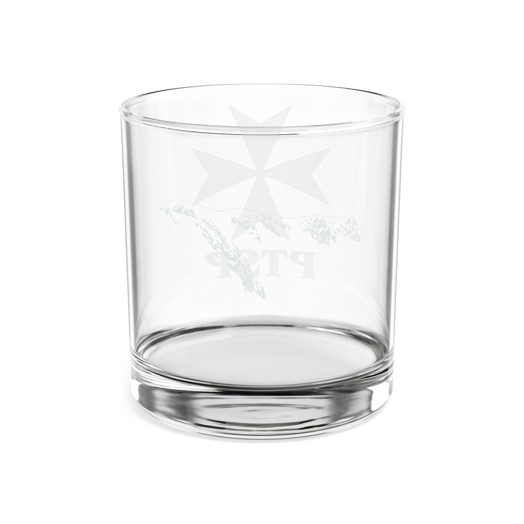 Engraved Whiskey Glass 10.5oz — Maltese Cross & Palisades