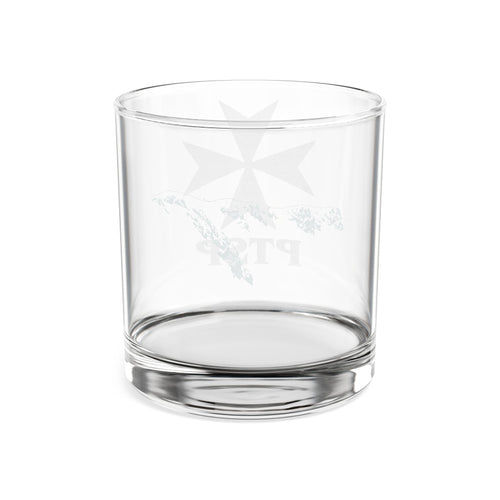 Engraved Whiskey Glass 10.5oz — Maltese Cross & Palisades