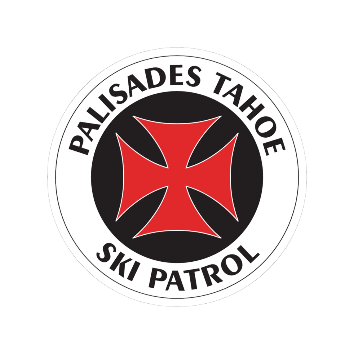 Palisades Tahoe Ski Patrol Round Sticker
