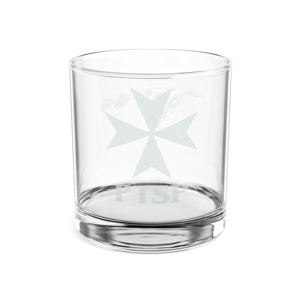 Engraved Whiskey Glass 10.5oz — Maltese Cross & Palisades